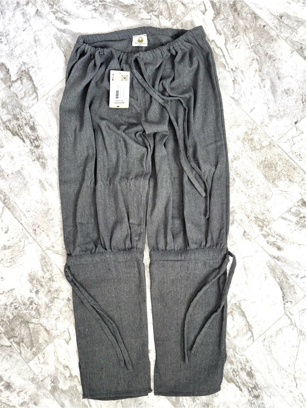 Men's Gray Drawstring Lounge Pants